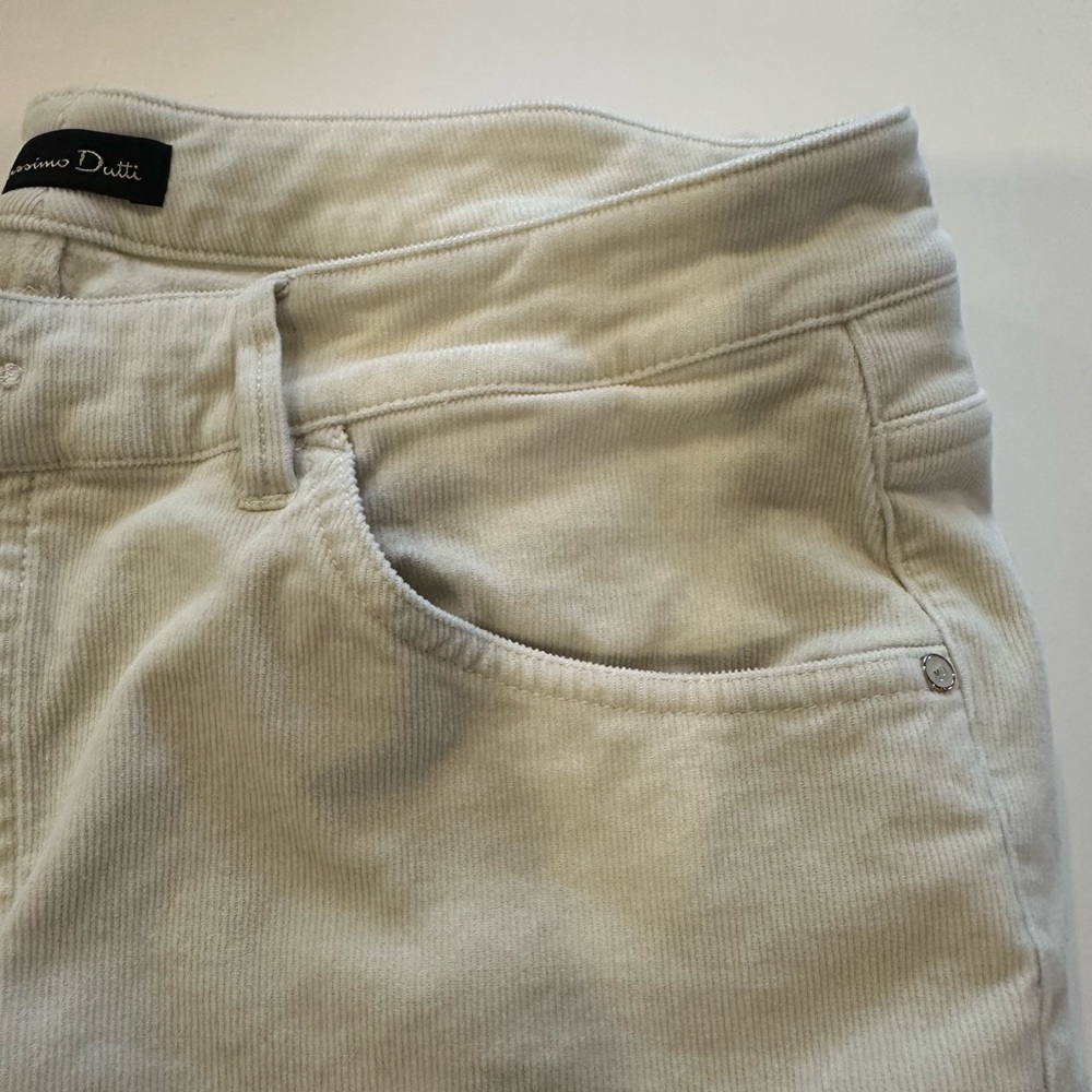 Ivory corduroy pants